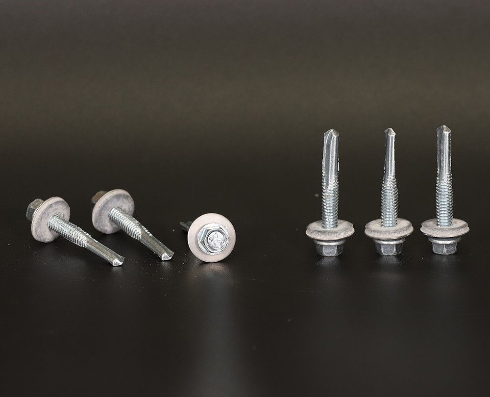 六角华司头复合钻尾螺钉5#